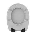 Hudson Slow Close toilet seat in Matt Concrete with Bemis Ultra-Fix® - FSC® - Thumbnail 5
