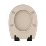 Hudson Slow Close toilet seat in Matt Sandstone with Bemis Ultra-Fix® - FSC® - Thumbnail 4
