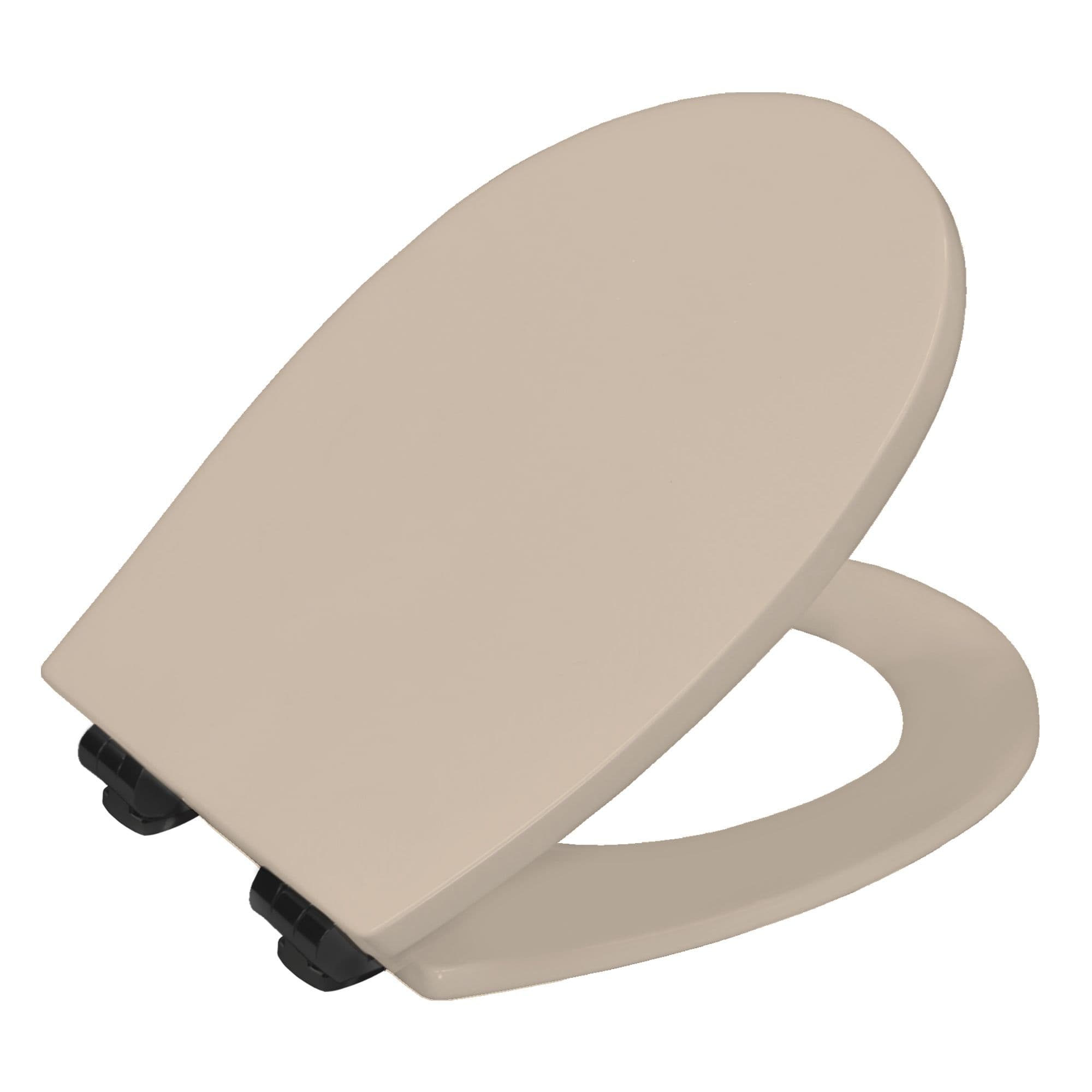 Hudson Slow Close toilet seat in Matt Sandstone with Bemis Ultra-Fix® - FSC® – Matt Sandstone